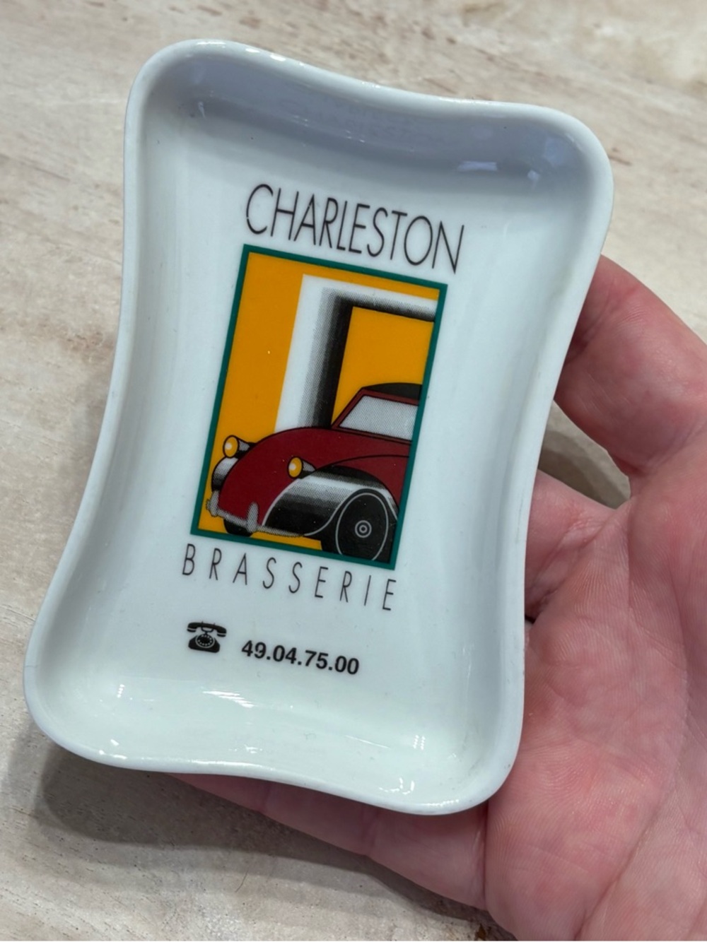 Vintage Paris France French Apilco Charleston Brasserie Trinket Dish